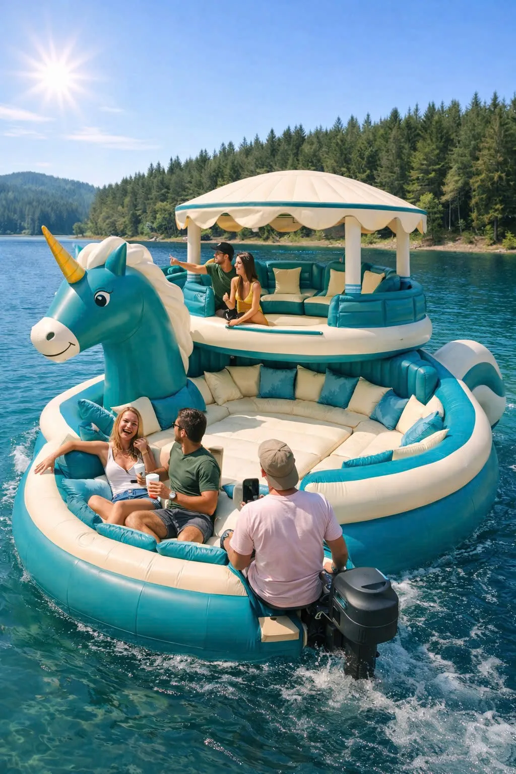 How to Use the Giant Inflatable Unicorn Lake Float Effectively
