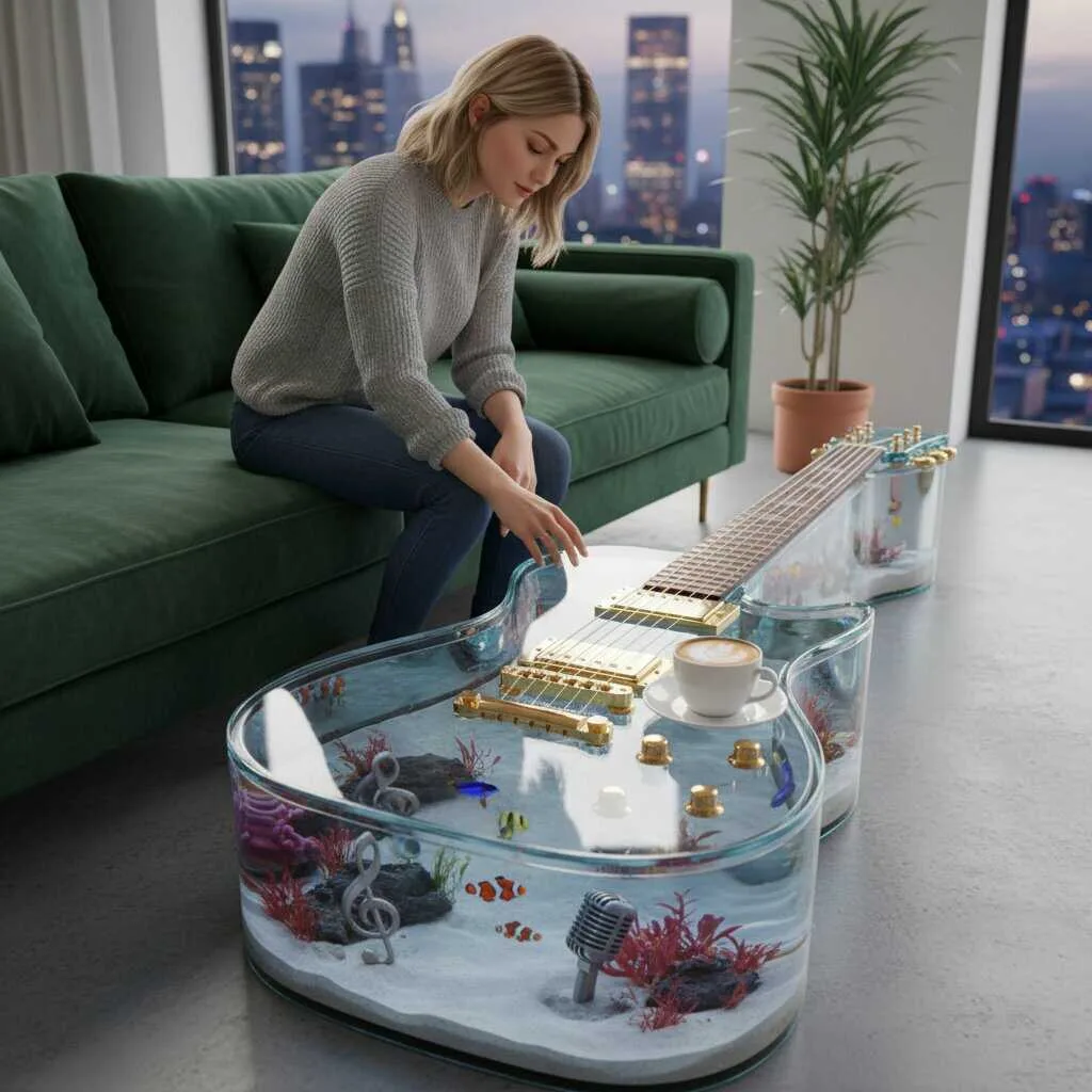 How to Use a Guitar Aquarium Coffee Table – Making It a Focal Point