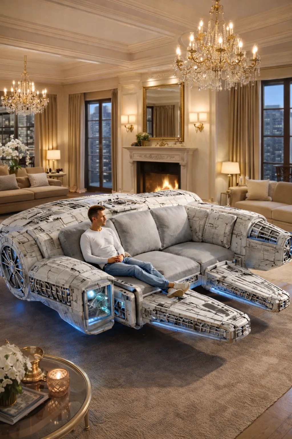 Practical Uses and Customization of the Millennium Falcon Sofa