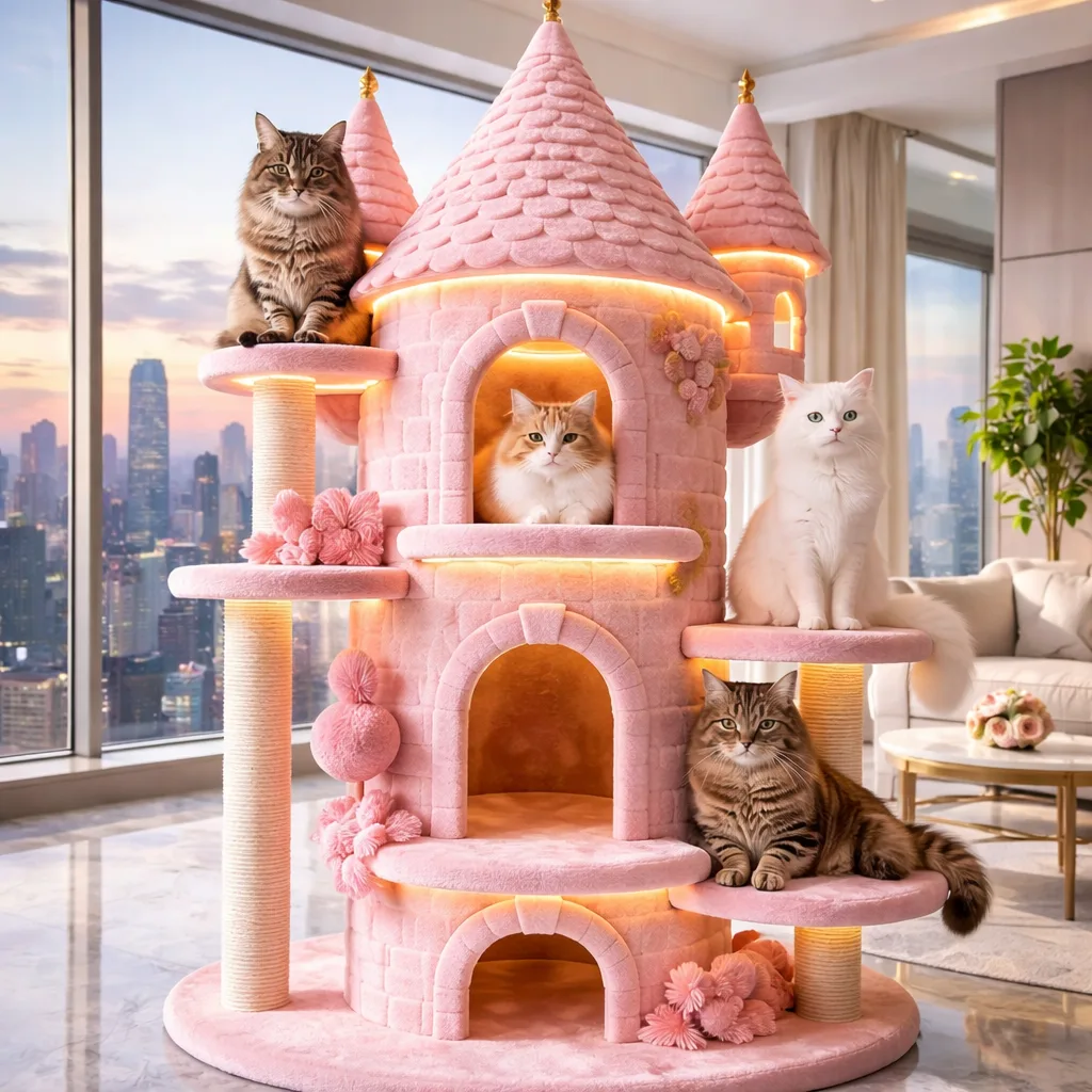 Comparing Different Styles and Features of Castle Cat Towers