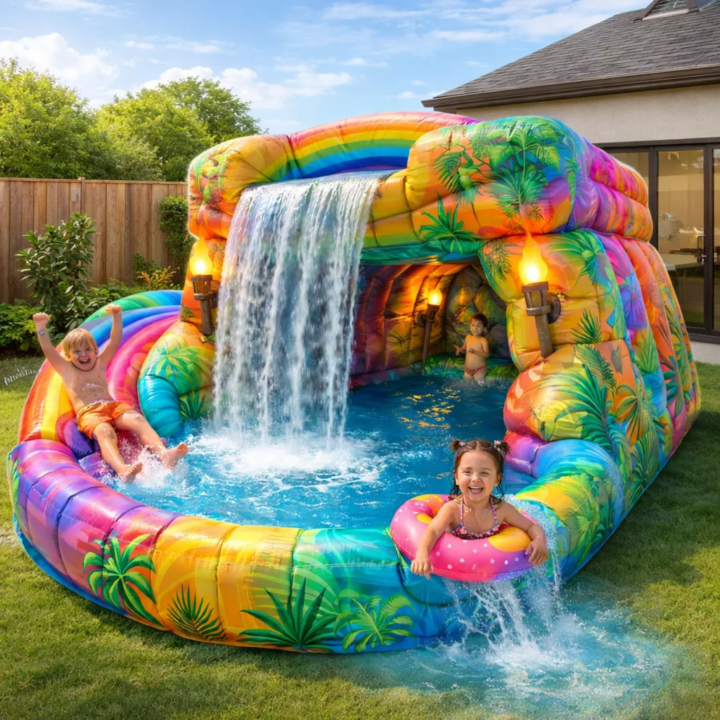 Understanding the Features of a Giant Inflatable Jungle Cave Waterfall Pool - What Makes It So Special?