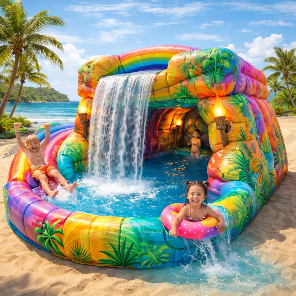Understanding the Features of a Giant Inflatable Jungle Cave Waterfall Pool - What Makes It So Special?