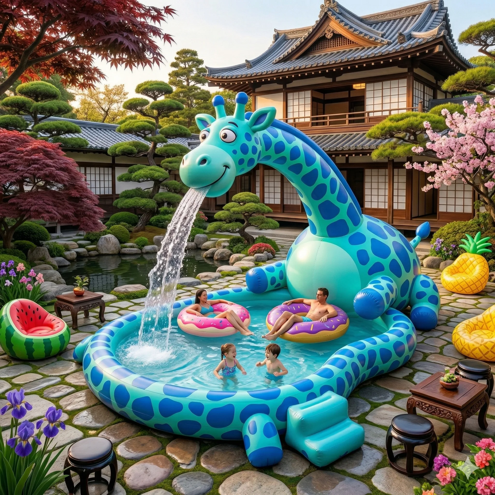 Comparing the Giant Inflatable Giraffe Pool to Other Inflatable Pools