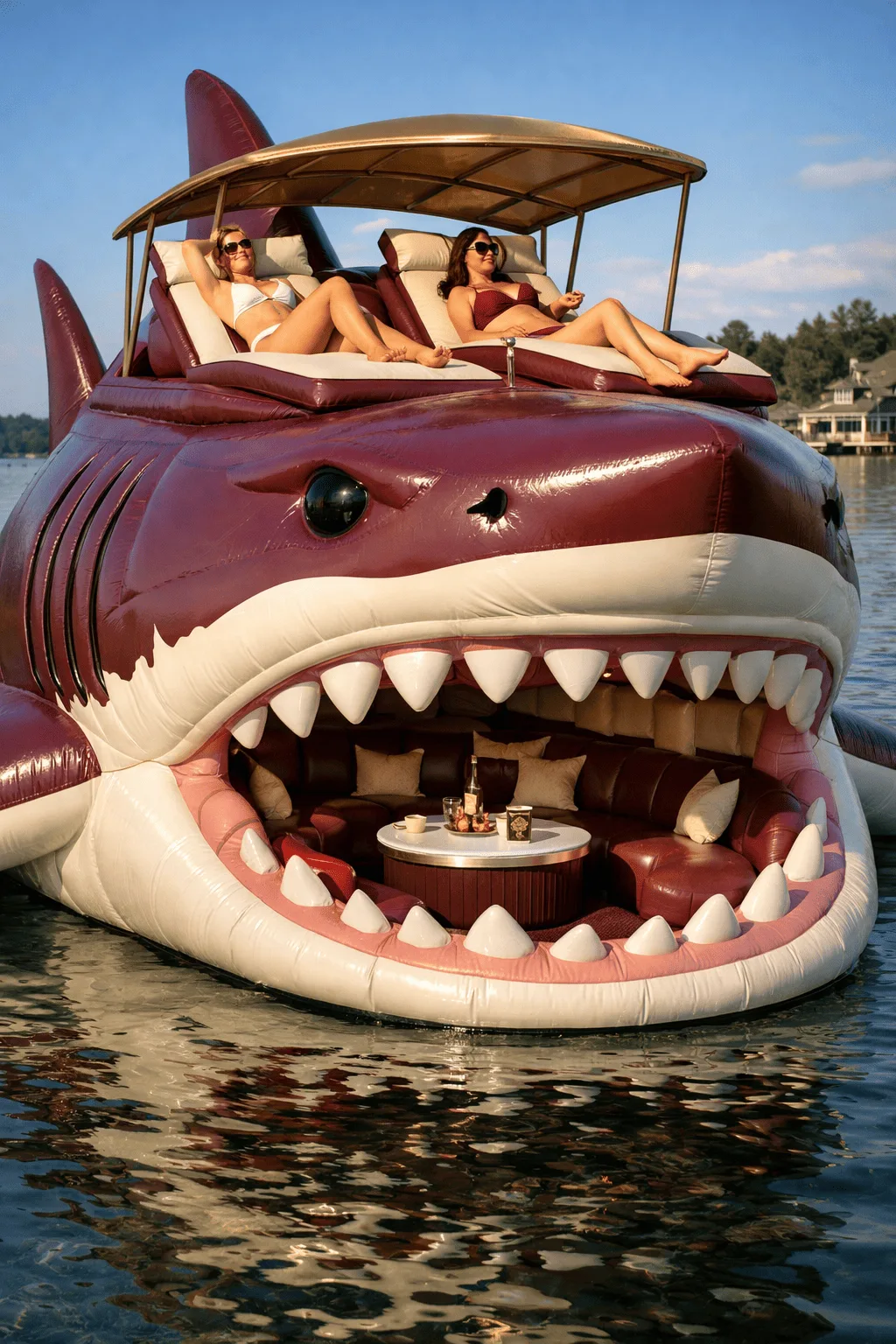 Embrace the Excitement of the Inflatable Shark Party Float - More Than Just a Pool Toy