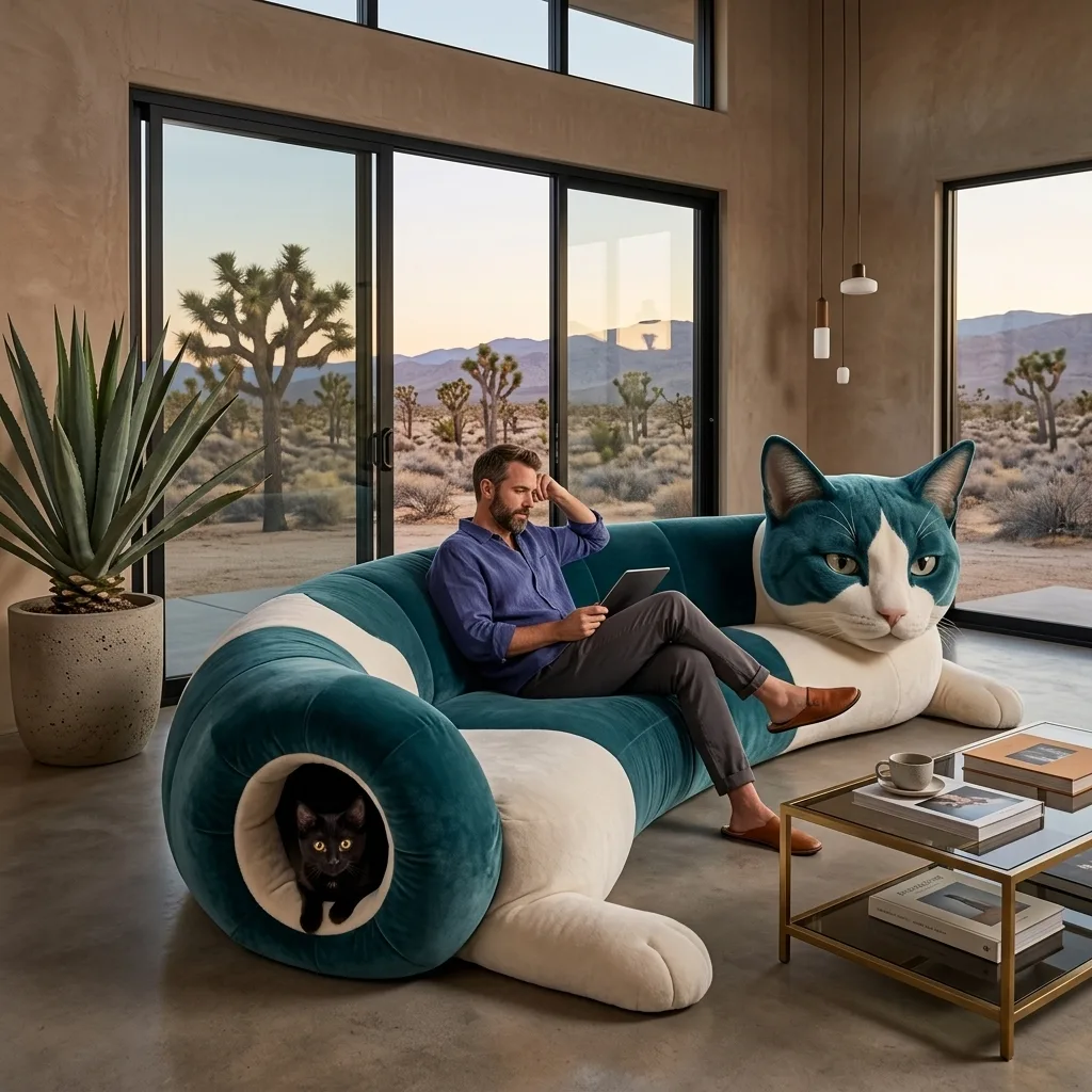 The Versatility and Practicality of the Giant Cat Tunnel Lounge Sofa