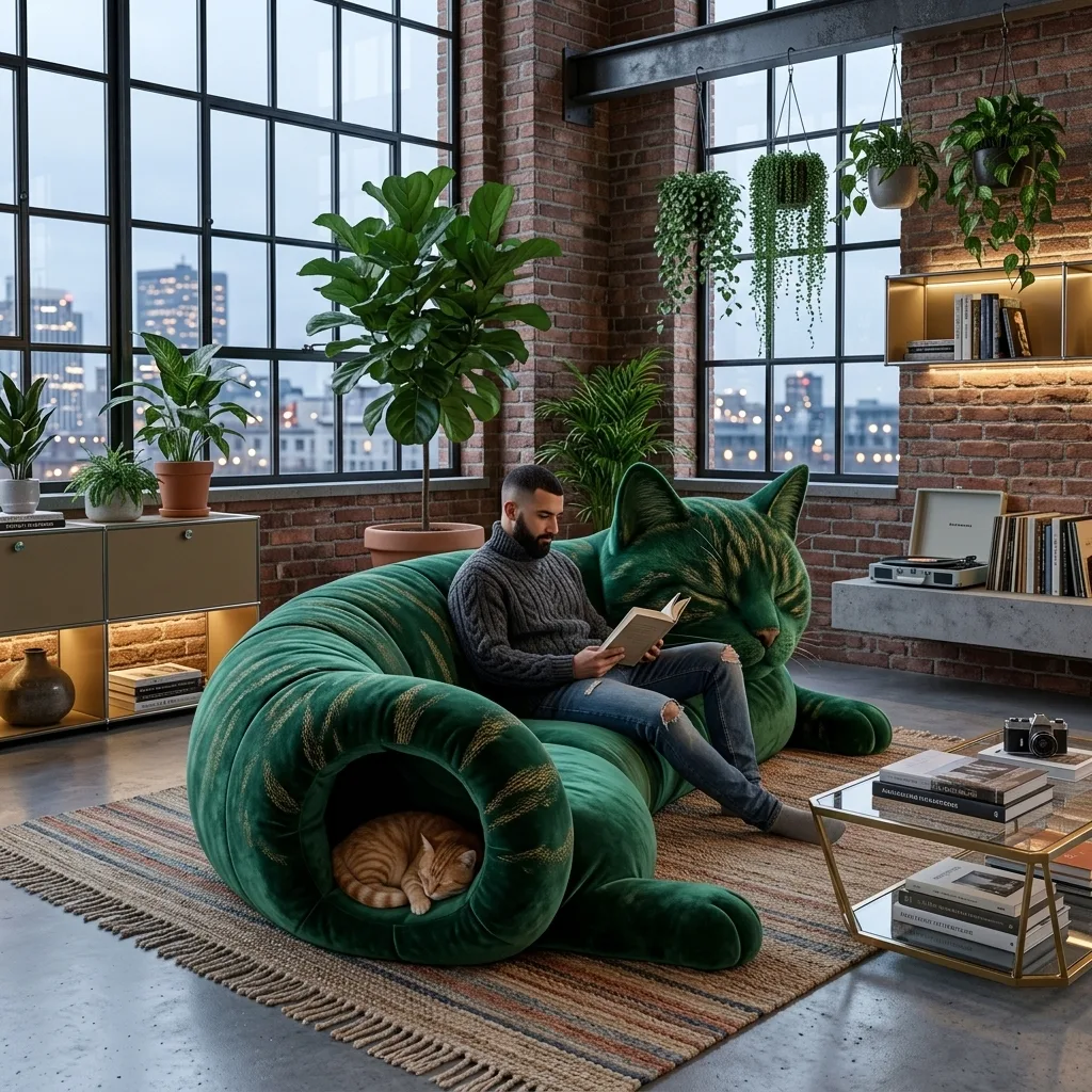 How to Use the Giant Cat Tunnel Lounge Sofa Effectively