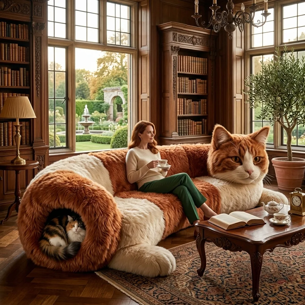 How to Use the Giant Cat Tunnel Lounge Sofa Effectively