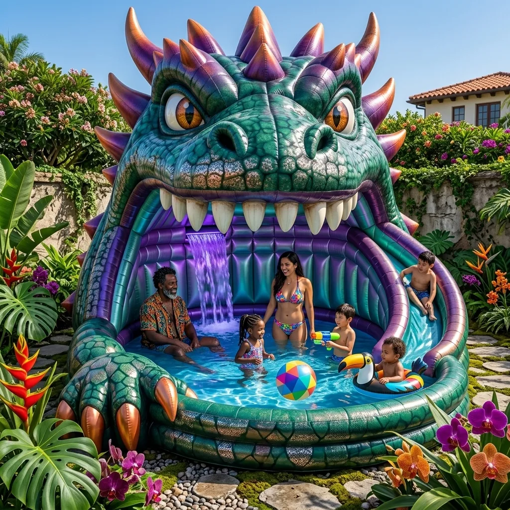 How to Use the Giant Dinosaur Inflatable Pool — Tips for Safe and Enjoyable Summer Days