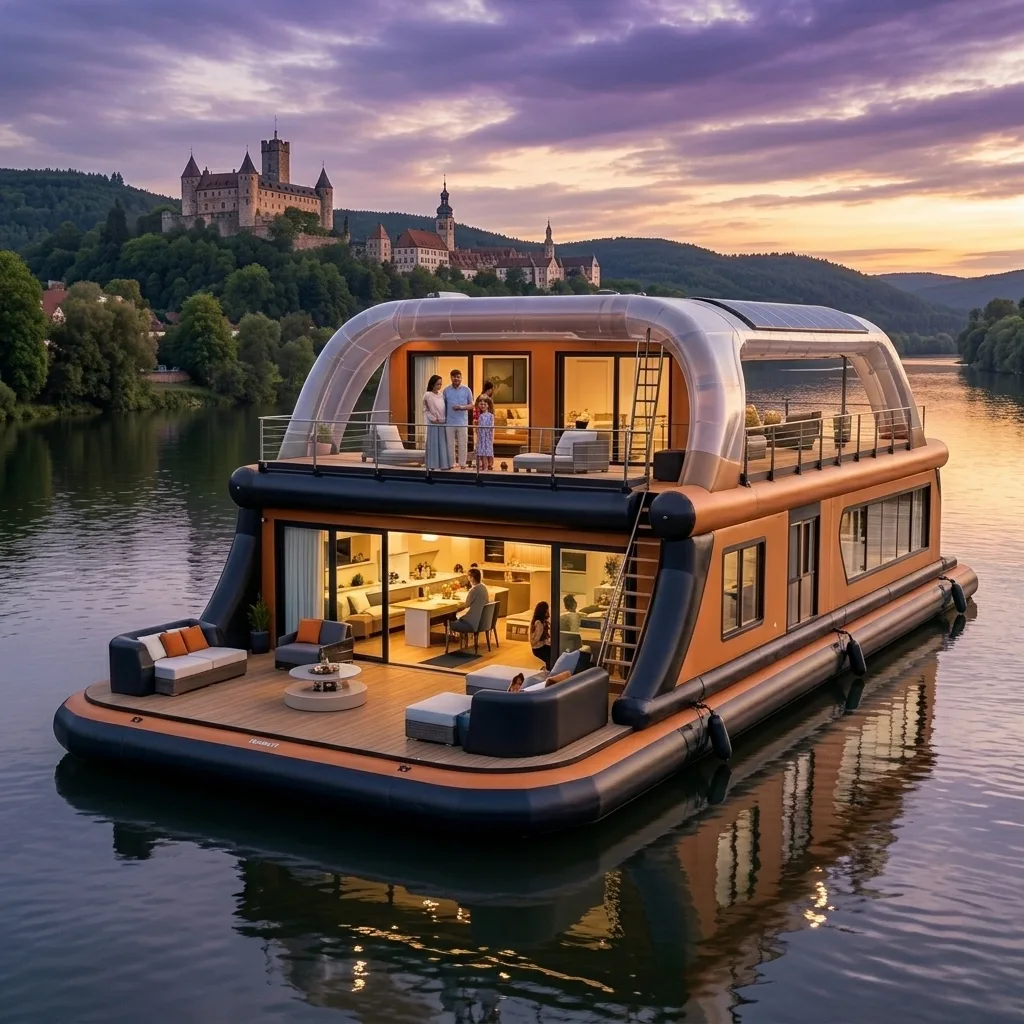 The Concept of the Giant Inflatable Barge Home and Its Potential Uses