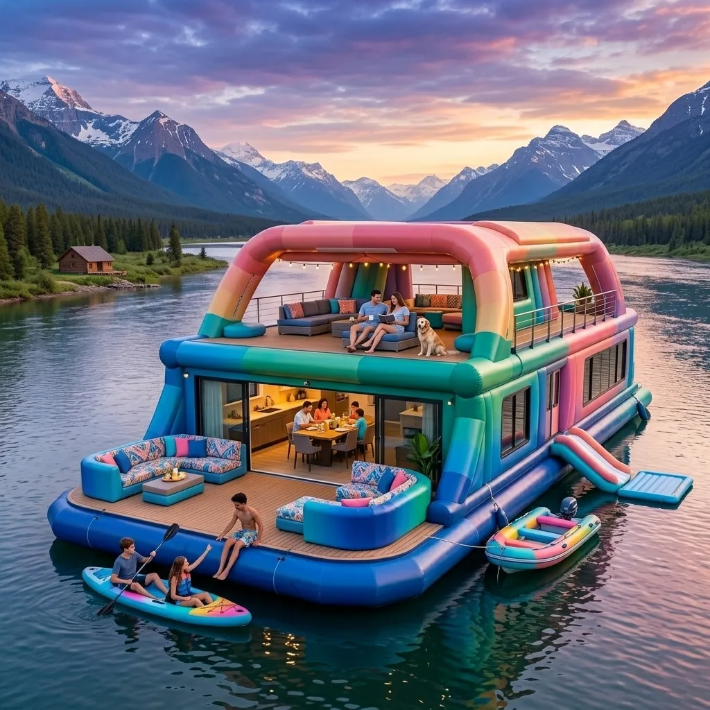 Usage Scenarios for a Giant Inflatable Barge Home
