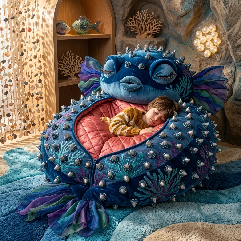 Dive into Comfort and Quirkiness - The Wonders of the Giant Pufferfish Sleeping Bag