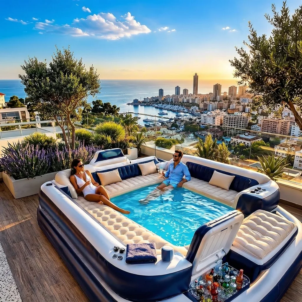 Experience Ultimate Relaxation with a Luxury Inflatable Hot Tub Pool – Your Personal Oasis