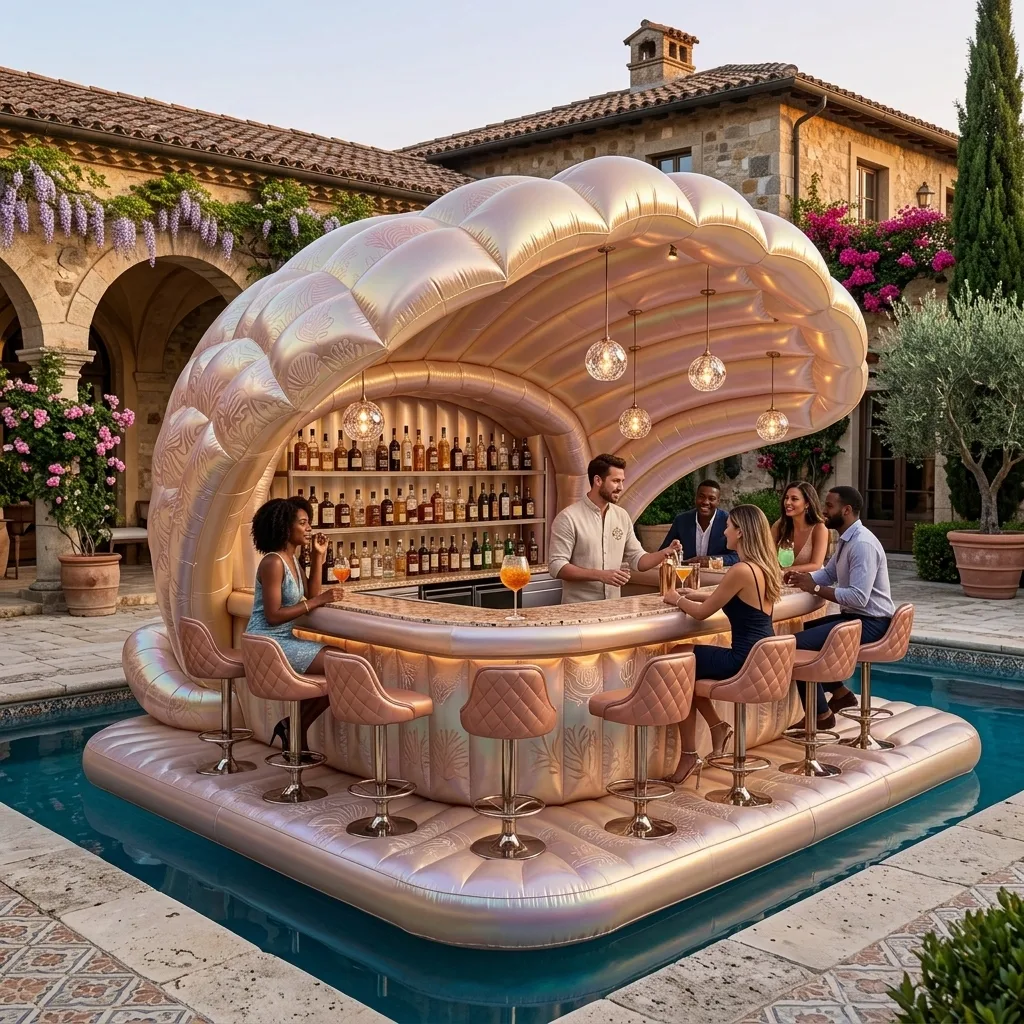 Dive Into Luxury: The Ultimate Guide to the Stunning Luxury Inflatable Shell Pool Bar Experience