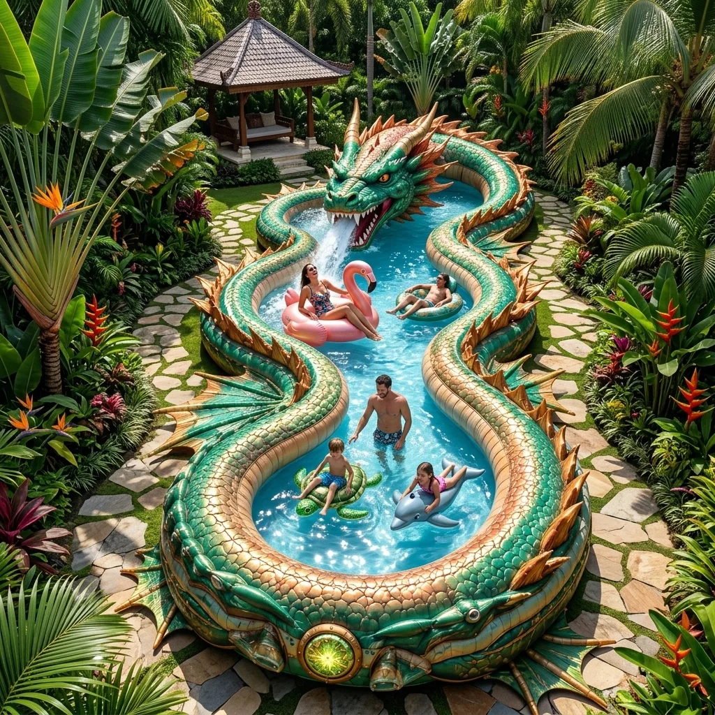 How to Use and Maintain Your Giant Dragon Inflatable Lazy River Pool Effectively