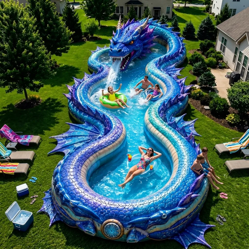 Comparing the Giant Dragon Inflatable Lazy River Pool to Other Inflatable and Permanent Pools