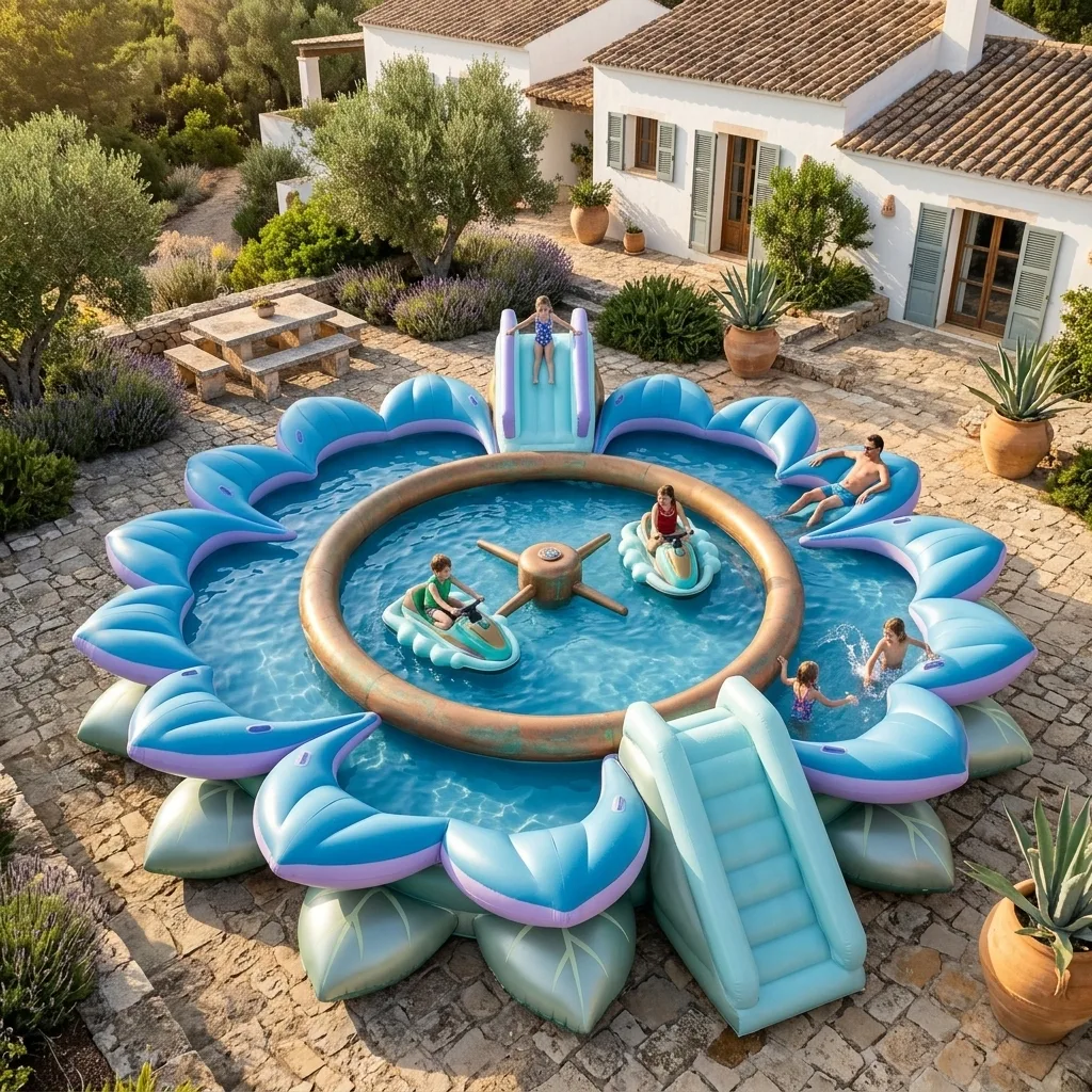 Understanding the Features and Design of the Giant Flower Inflatable Spin Pool