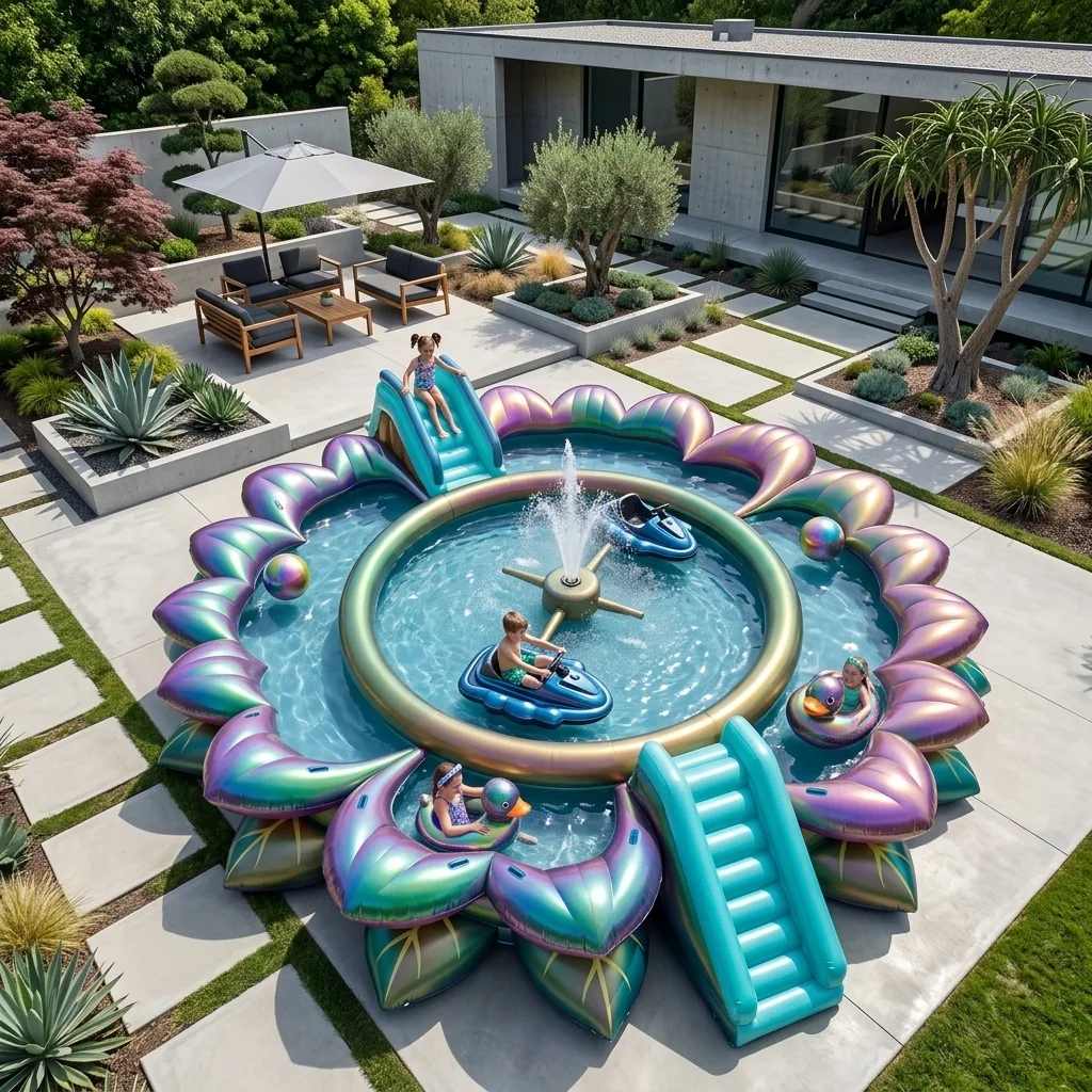 How to Use the Giant Flower Inflatable Spin Pool Effectively and Safely
