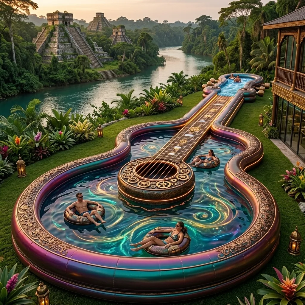 Dive into Fun: The Ultimate Guide to the Giant Guitar Inflatable Lazy River Pool