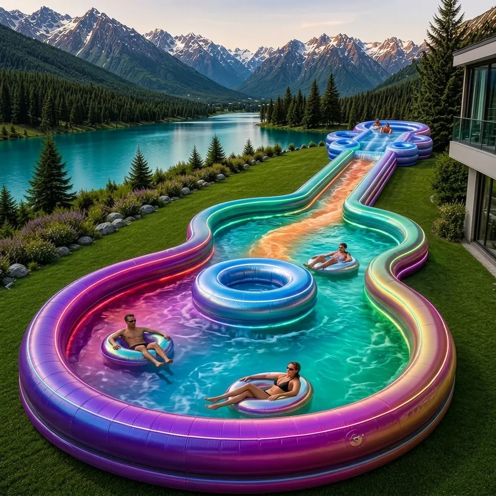How to Use the Giant Guitar Inflatable Lazy River Pool Effectively