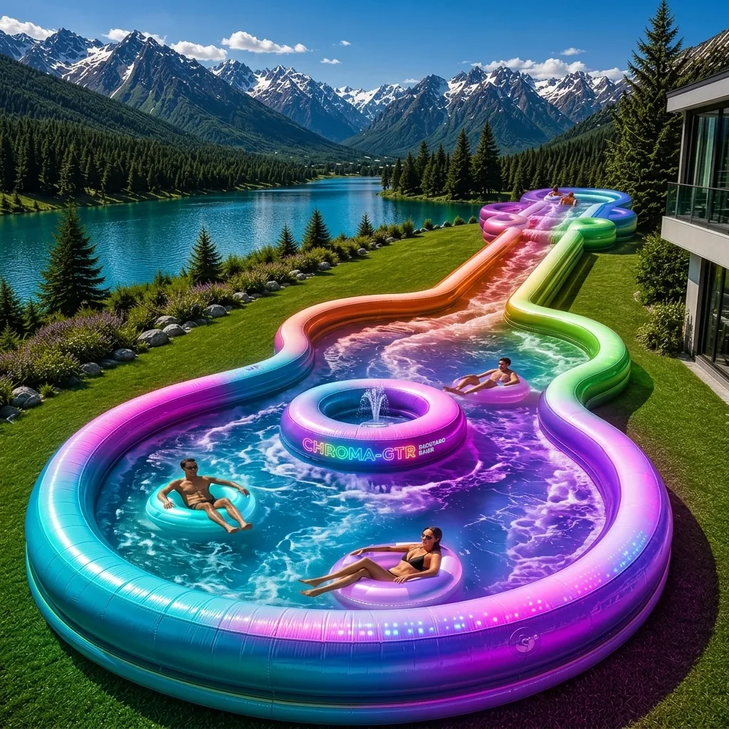 Examples and Inspirations - Creative Ways to Incorporate the Giant Guitar Inflatable Lazy River Pool in Your Events