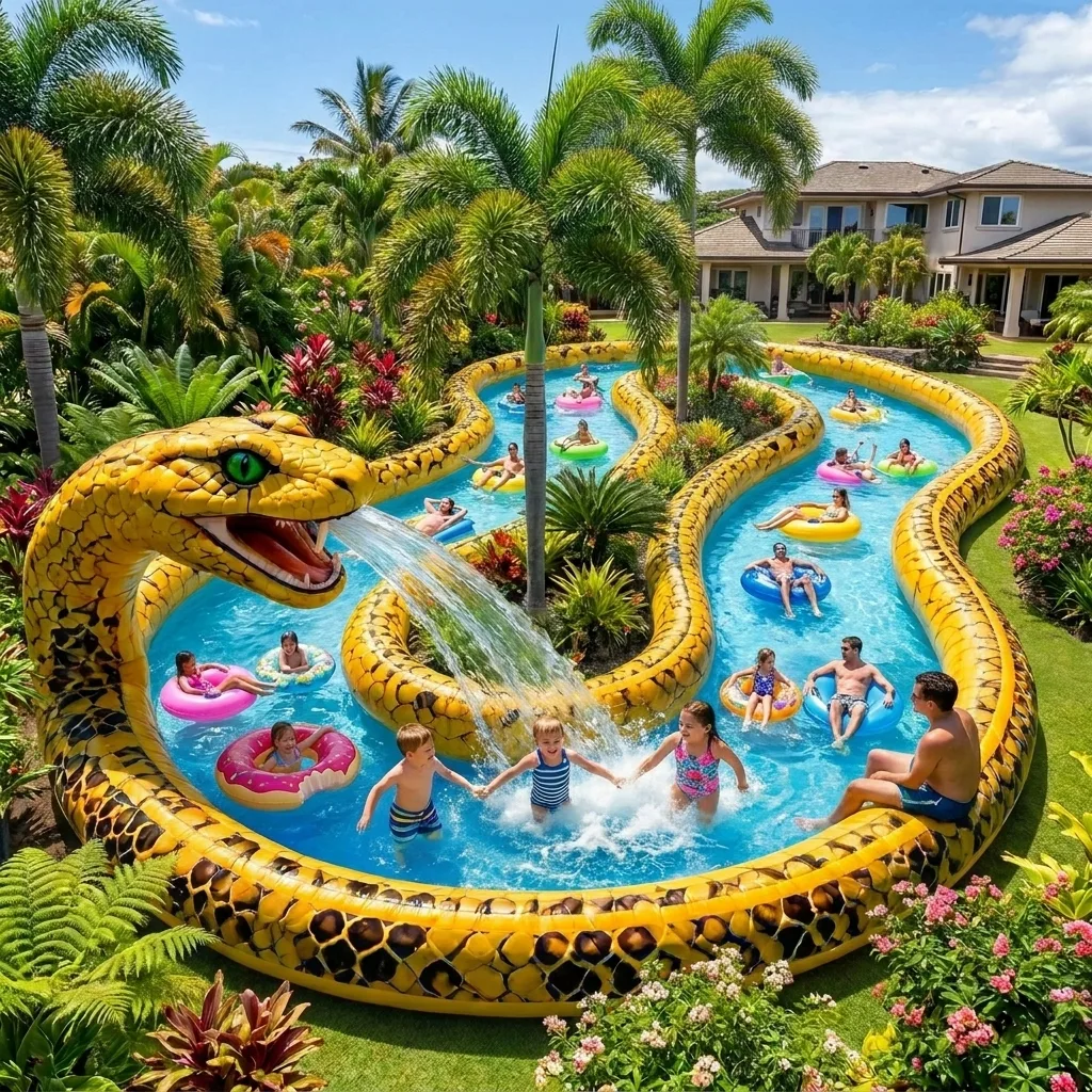 Dive into Fun: The Ultimate Guide to the Giant Inflatable Snake Lazy River Pool Adventure