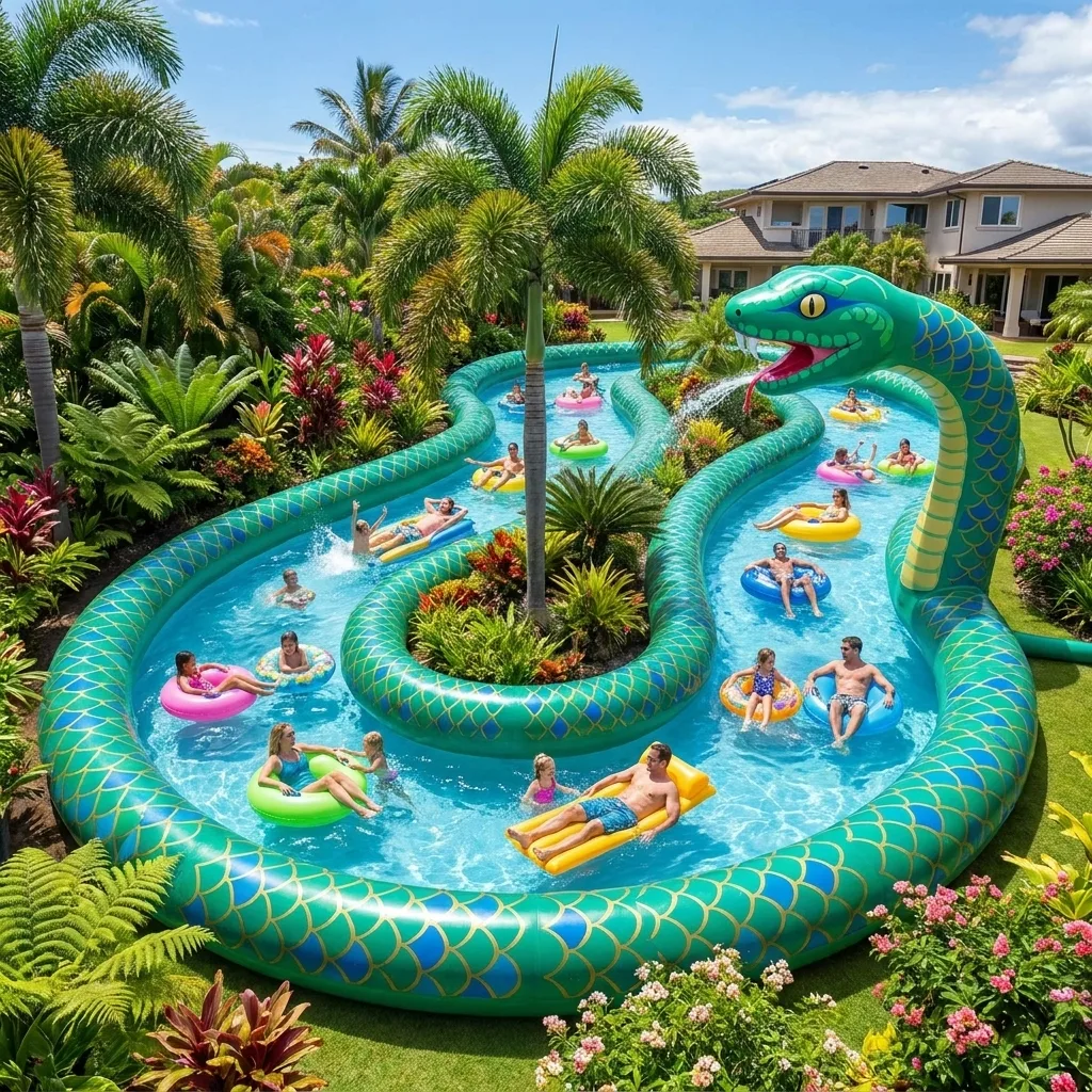 Dive into Fun: The Ultimate Guide to the Giant Inflatable Snake Lazy River Pool Adventure