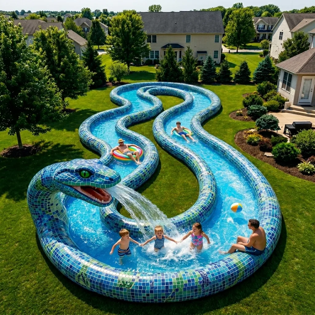 Creative Ways to Use and Maximize Your Giant Inflatable Snake Lazy River Pool