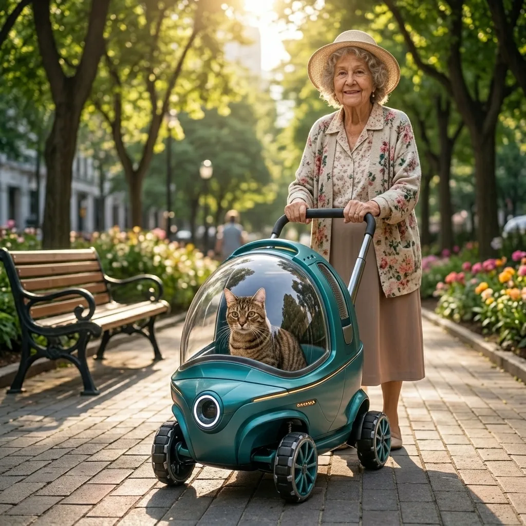 The Charm of the Helmet Shaped Cat Stroller - A Unique Blend of Style and Functionality