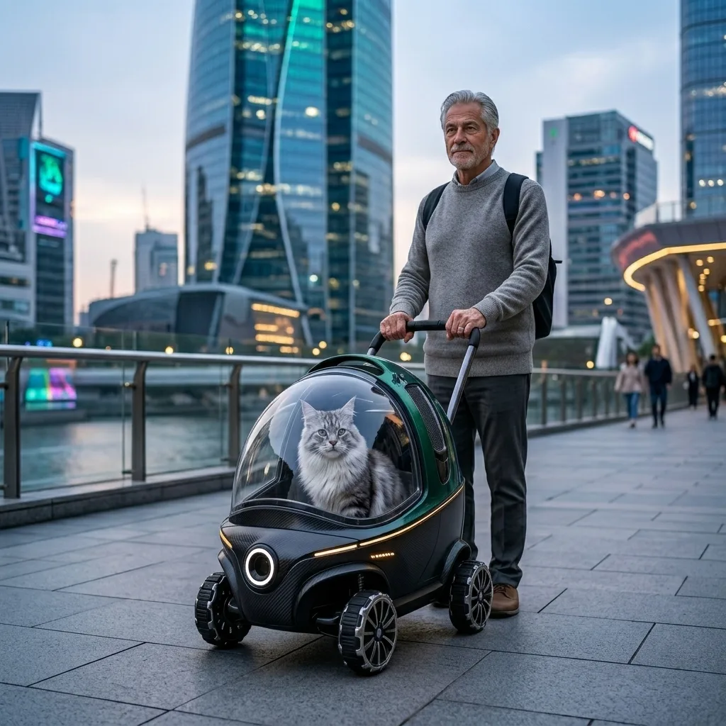 The Charm of the Helmet Shaped Cat Stroller - A Unique Blend of Style and Functionality