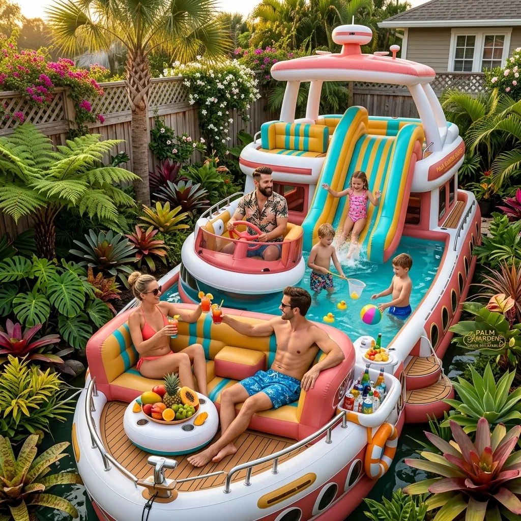 Comparing Inflatable Party Yacht With Water Slide to Other Water Attractions