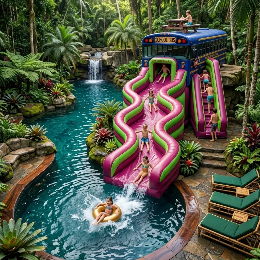 Creative Ways to Incorporate a Table School Bus Water Slide into Events