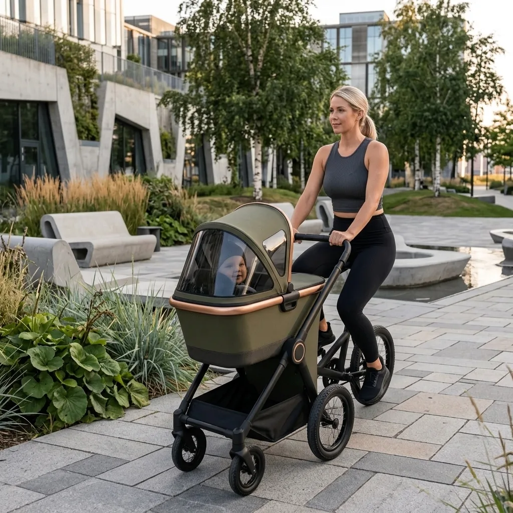 Building the Mechanics for Converting Bicycle Stroller Comfort