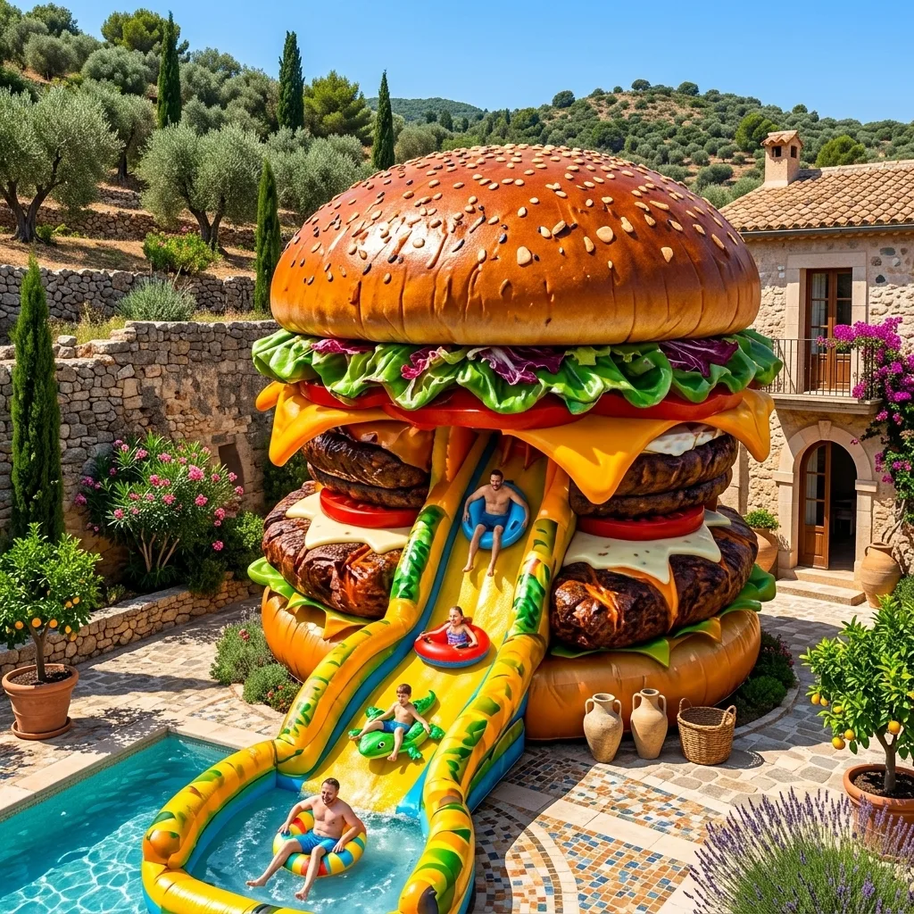 Examples to Inspire Your Giant Burger Water Slide Adventure